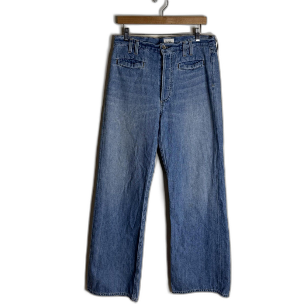 Citizens of Humanity Jeans Womens 28 Gaucho starsign Wide Leg Made USA Denim - Picture 2 of 16